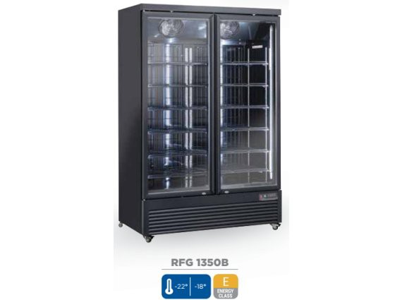 Armadio refrigerato nero negativo mod. RFG 1350B. -18°/-22°C.